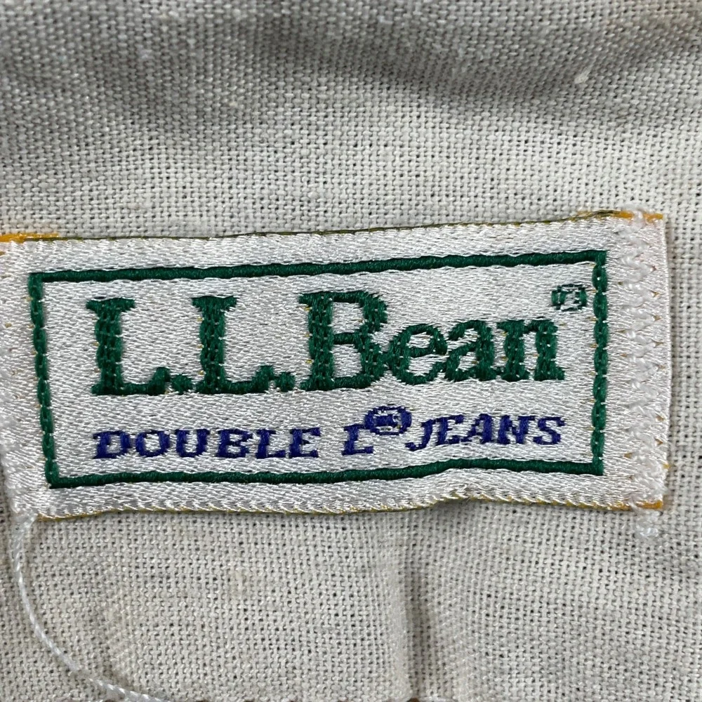 LL Bean Jeans Mens 35x30 Brown Double L Jeans Straight Leg Casual Outdoor Denim